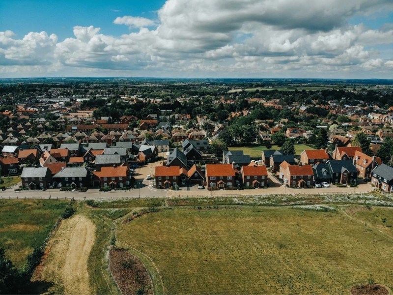 rows of houses