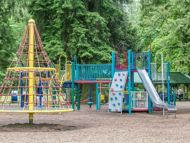 children playground is show in this photo