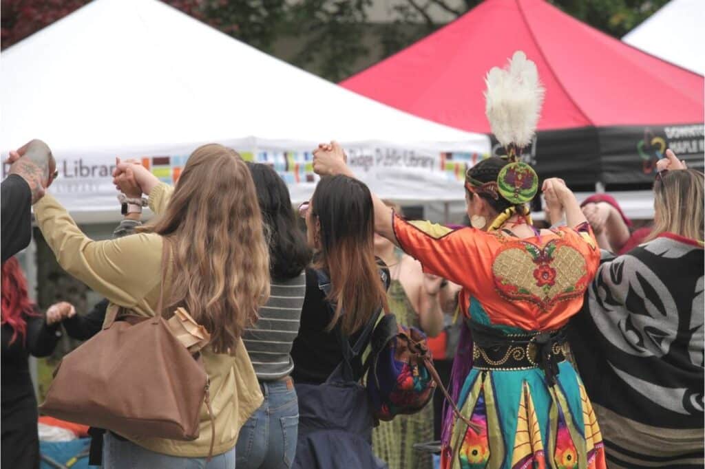 people share powwow dance