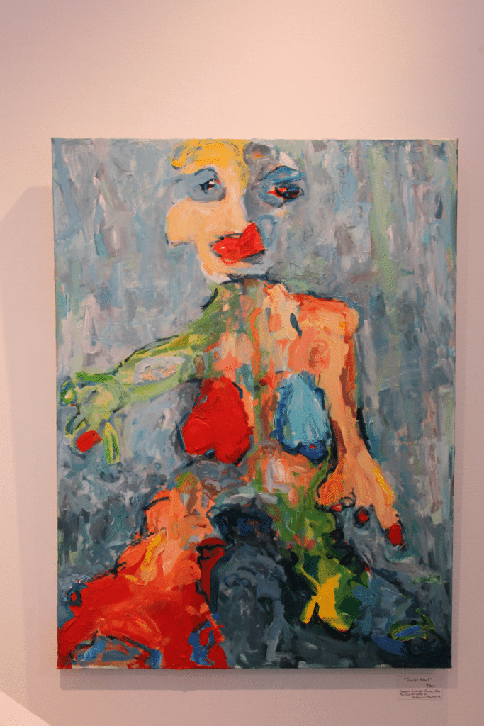 painting on display