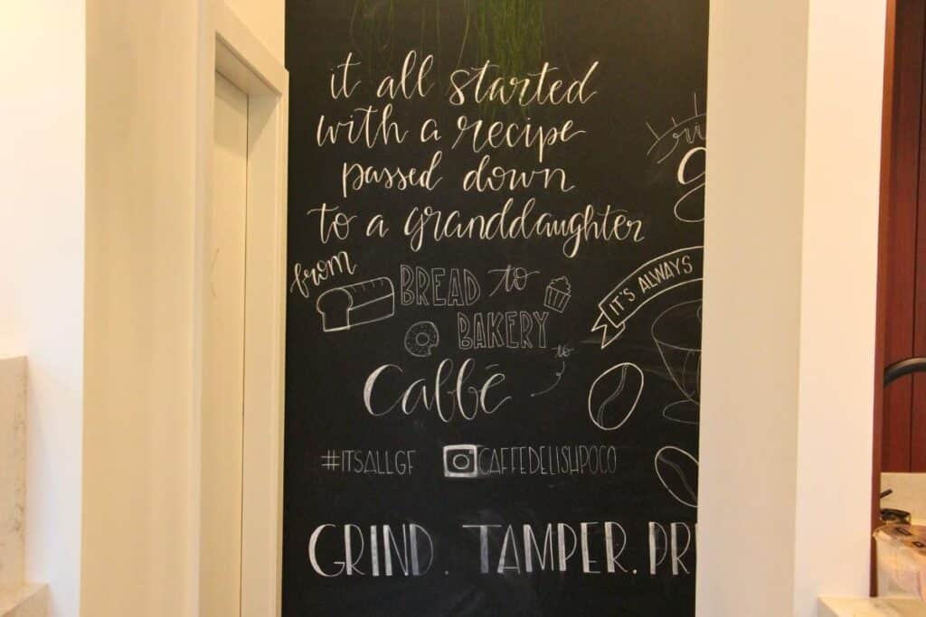 photo of wall chalk art